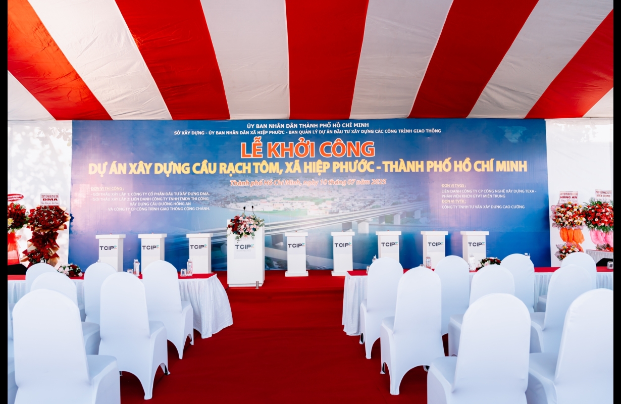 LỄ KHỞI CÔNG CẦU RẠCH TÔM TP HỒ CHÍ MINH