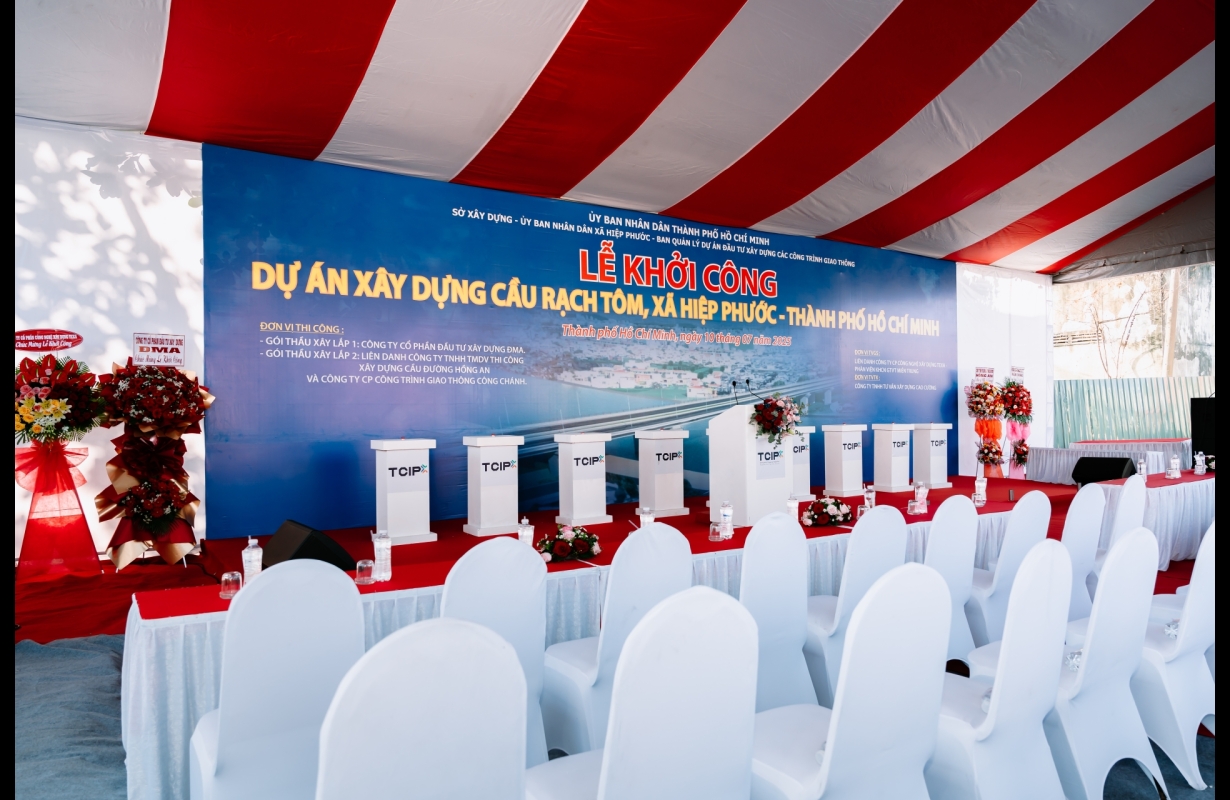 LỄ KHỞI CÔNG CẦU RẠCH TÔM TP HỒ CHÍ MINH