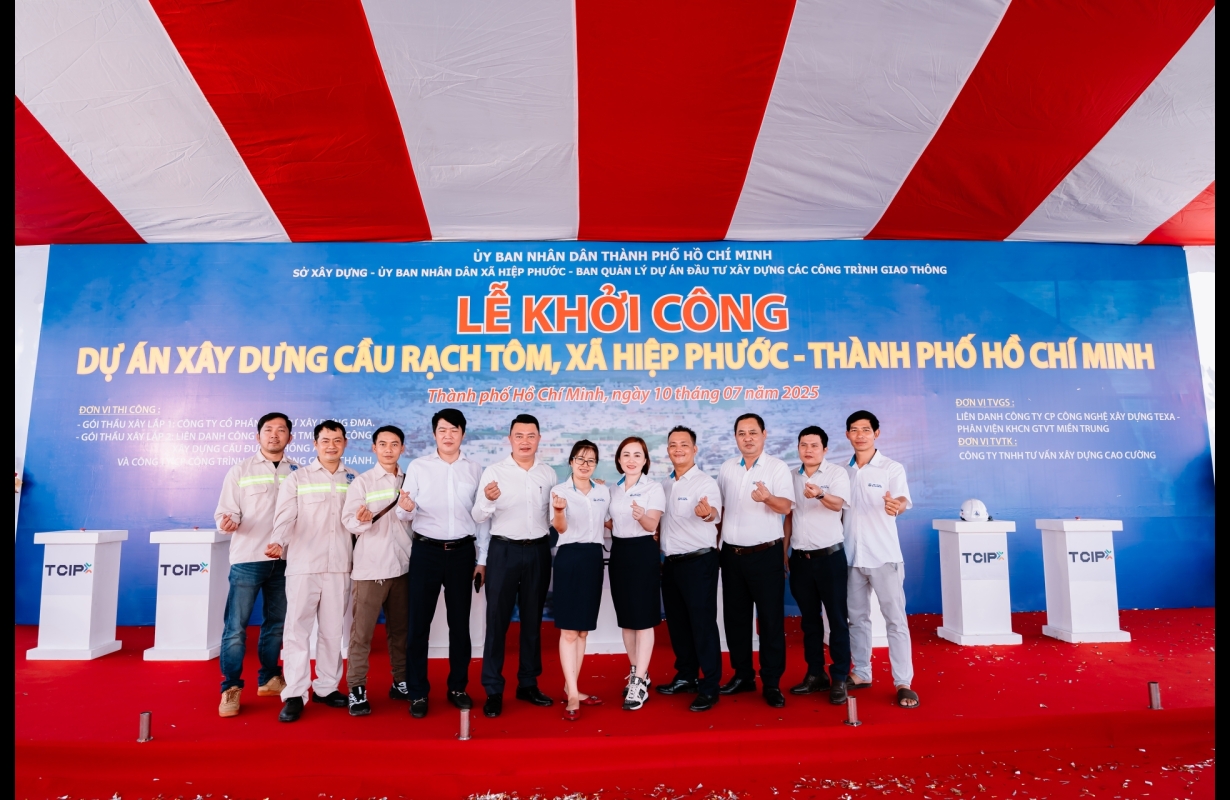 LỄ KHỞI CÔNG CẦU RẠCH TÔM TP HỒ CHÍ MINH