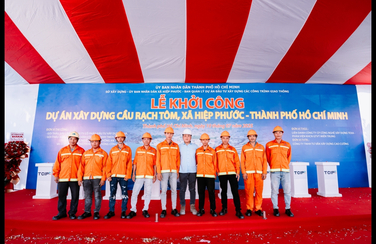 LỄ KHỞI CÔNG CẦU RẠCH TÔM TP HỒ CHÍ MINH