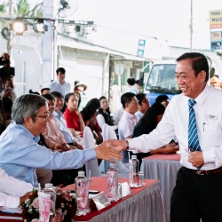 LỄ KHỞI CÔNG CẦU RẠCH TÔM TP HỒ CHÍ MINH