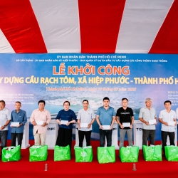 LỄ KHỞI CÔNG CẦU RẠCH TÔM TP HỒ CHÍ MINH