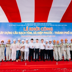 LỄ KHỞI CÔNG CẦU RẠCH TÔM TP HỒ CHÍ MINH